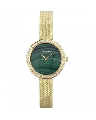Accurist Jewellery Womens Stainless Steel Classic Analogue Watch - 78004 - Green