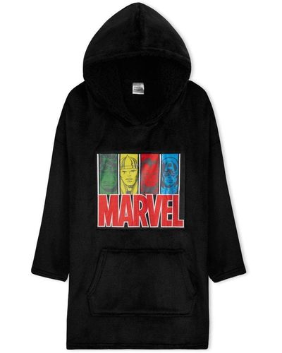 Marvel Oversized Hoodie - Black