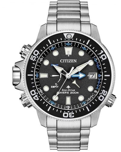Citizen Promaster Aqualand Wr200 Stainless Steel Classic Watch Bn2031-85e - Black