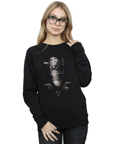 Star Wars The Mandalorian Ig-11 Droid Poster Sweatshirt - Black