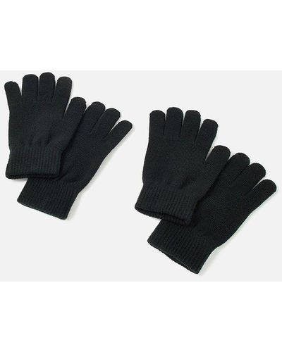 Accessorize Stretch Touchscreen Gloves Set - Black