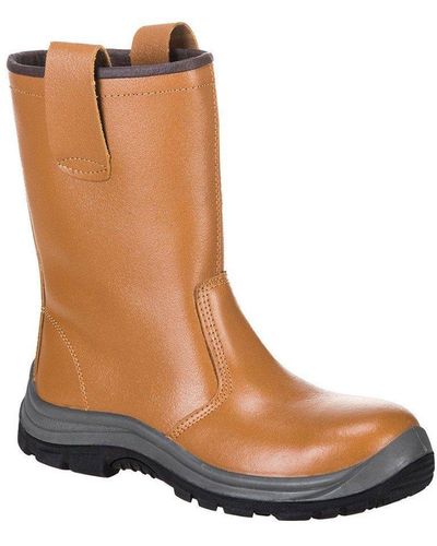 Portwest Steelite Leather Rigger Boots - Brown