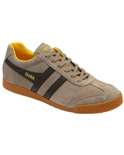 Gola 'harrier' Suede Lace-up Trainers - Brown