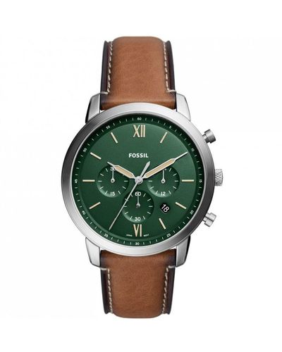 Fossil Neutra Stainless Steel Fashion Analogue Quartz Watch - Fs5963 - Green