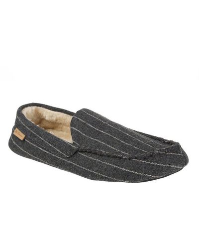 Ben Sherman Aman Moccasin Slipper - Grey