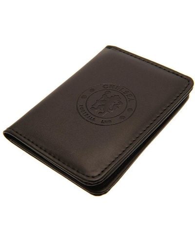 Chelsea Fc Executive Crest Card Holder - Brown