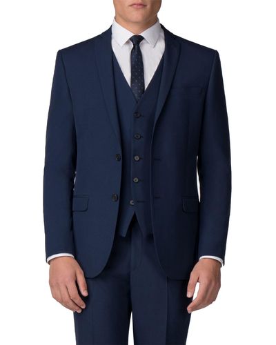 Limehaus Panama Slim Fit Suit Jacket - Blue