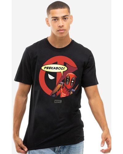 Marvel Deadpool Peekaboo T-shirt - Red