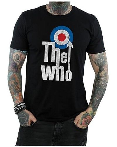The Who Elevated Target Cotton T-shirt - Black
