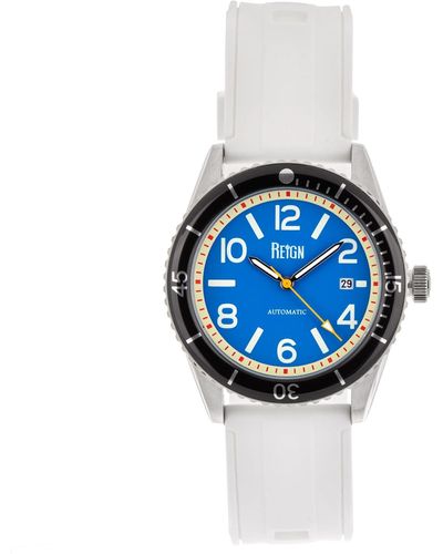 Reign Gage Automatic Watch W/date - Navy/white - Blue