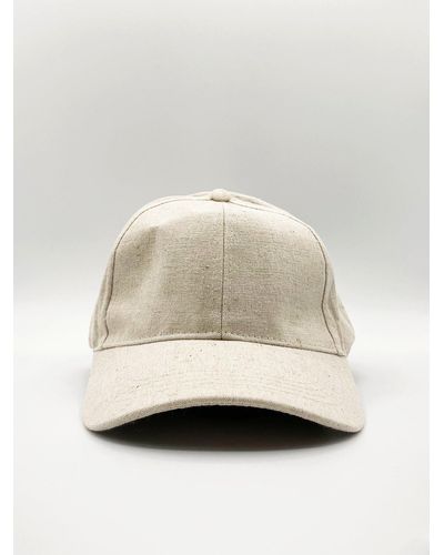 SVNX Linen Baseball Cap - Natural