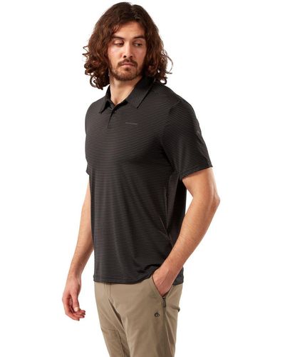 Craghoppers Stretch 'nosilife Pro' Short Sleeve Polo - Black