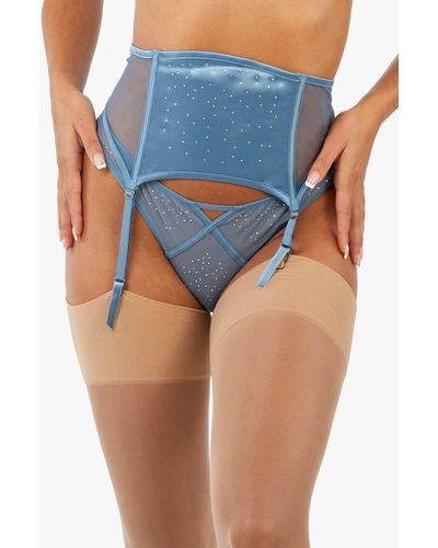 Playful Promises Olympia Diamante Detail Waspie - Blue