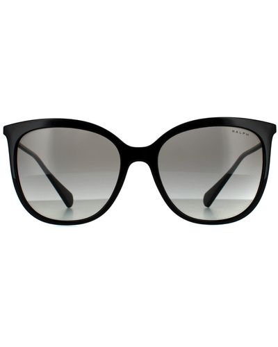 Ralph By Ralph Lauren Fashion Shiny Black Grey Gradient Sunglasses