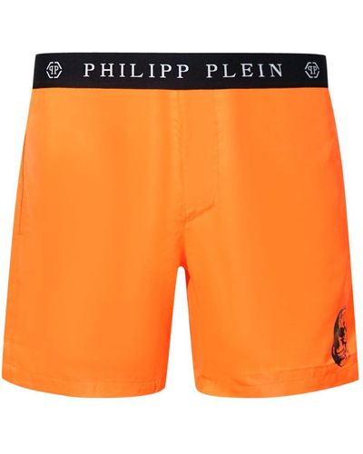 Philipp Plein Cupp14m01 50 Orange Swim Shorts