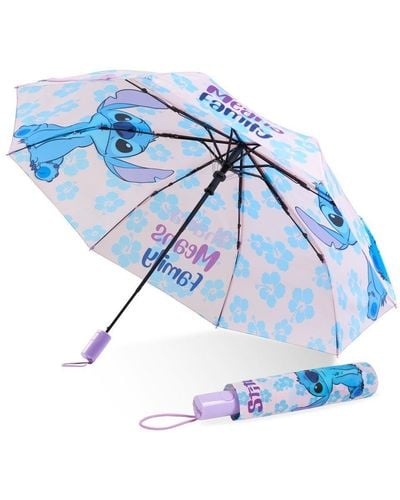 Disney Stitch Foldable Umbrella - Blue