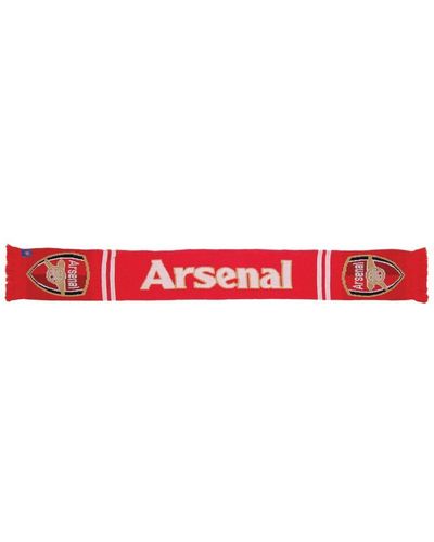 Arsenal Fc 701 Gunners Jacquard Knit Scarf - Red