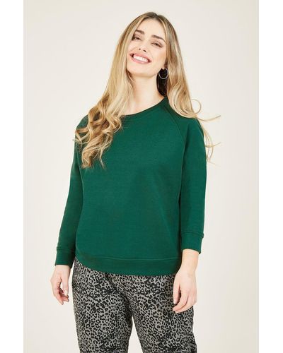 Yumi' Green Jersey Sweatshirt