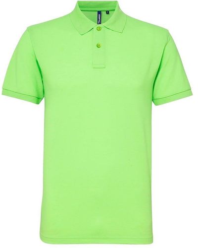 Asquith & Fox Short Sleeve Performance Blend Polo Shirt - Green