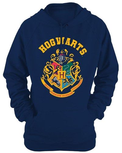 Harry Potter Hogwarts Crest Hoodie - Blue