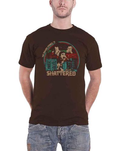 The Rolling Stones Some Girls Shatter T Shirt - Brown