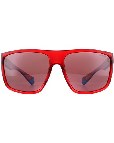 Polaroid Square Red Red Polarized Sunglasses