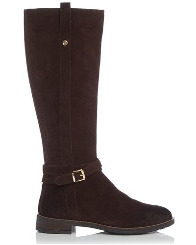 Dune 'tylar' Suede Knee High Boots - Brown