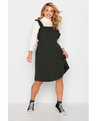 Yours Pinafore Dress - Black