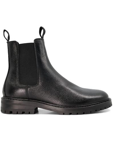 Dune 'capsules' Leather Chelsea Boots - Black