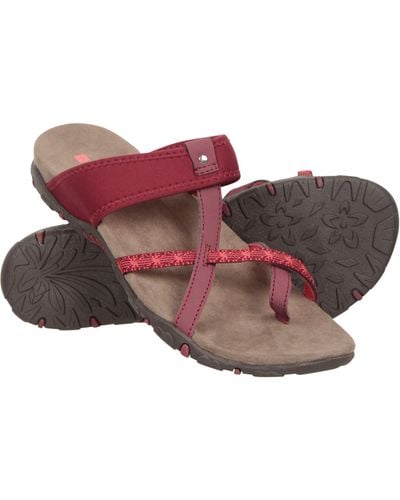 Mountain Warehouse Marbella Rubber Outsole Sandals - Red