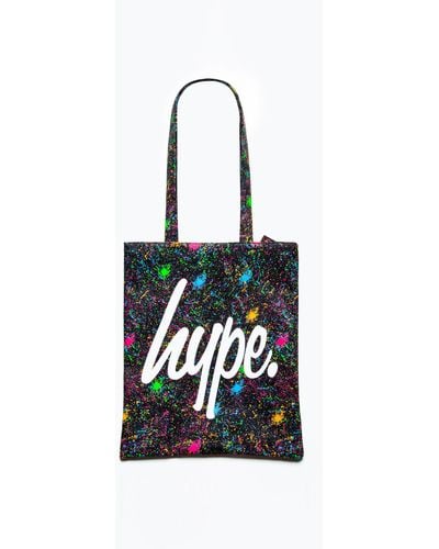 Hype Multi Splat Tote Bag - Black