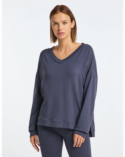 Venice Beach Sweatshirt With Versatility - Blue