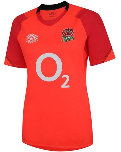 Umbro England Rugby 21/22 Pro Training Jersey - Red