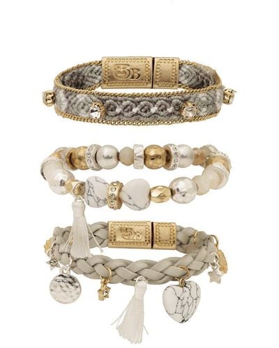 Bibi Bijoux Gold 'nomad' Bracelet Set - Metallic