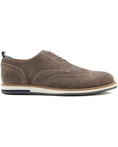 Dune 'bristtle' Suede Casual Shoes - Brown