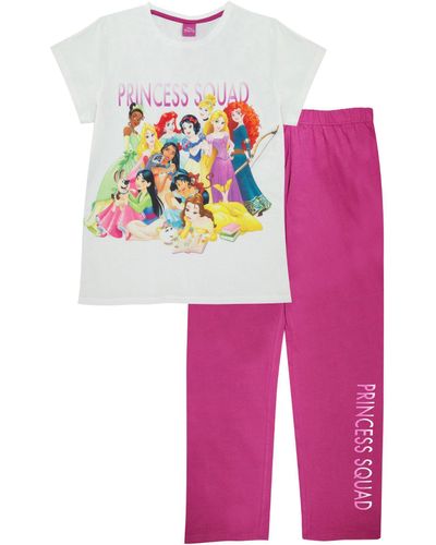 Disney Princess Squad Women's Long Pyjamas Set - Pink