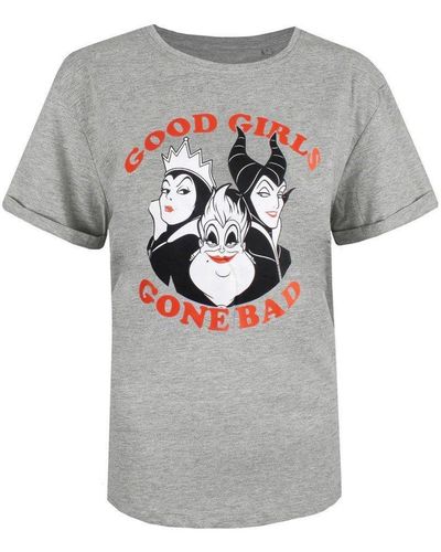 Disney Good Gone Bad Villians T-shirt - Grey