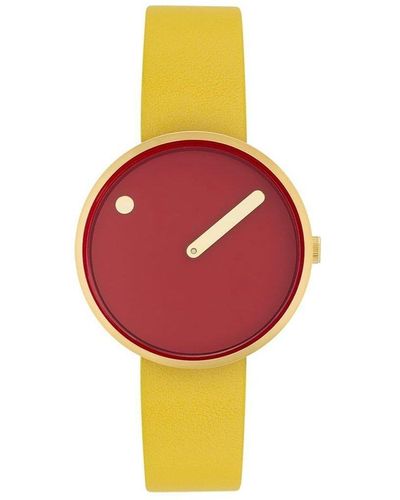 PICTO Stainless Steel Fashion Analogue Quartz Watch - 34097-6114g - Red