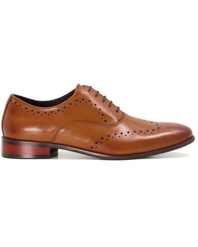 Dune 'sign' Leather Smart Shoes - Brown