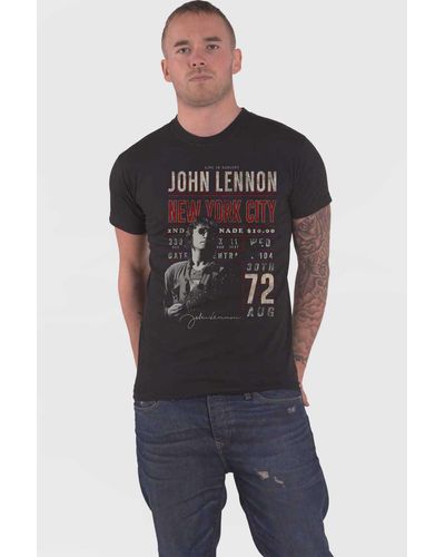 John Lennon Nyc 72 T Shirt - Black