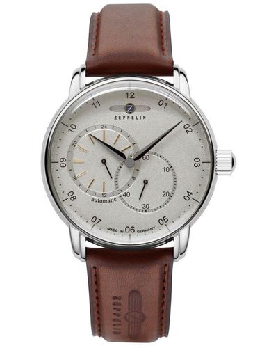 ZEPPELIN Captain Stainless Steel Classic Analogue Automatic Watch - 8662-1 - Grey