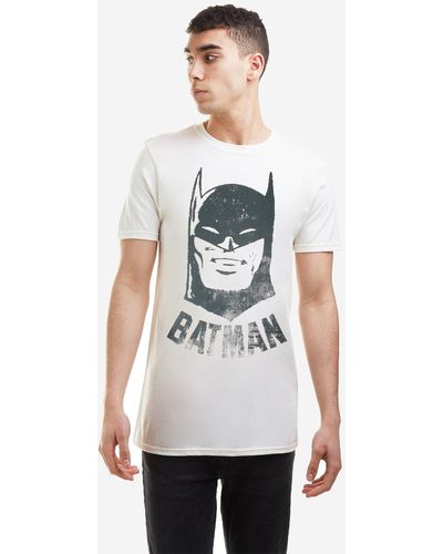 Dc Comics Batman Vintage Mens T-shirt - White
