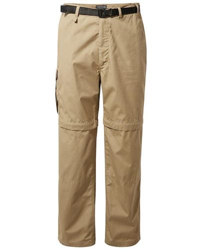 Craghoppers 'kiwi' Classic Convertible Walking Trousers. - Natural