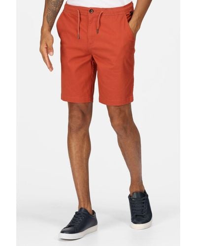 Regatta Coolweave Cotton 'albie' Casual Shorts - Red