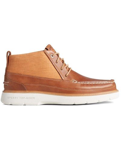 Sperry Top-Sider 'authentic Original Plushwave Lug Chukka' Leather & Suede Boots - Brown