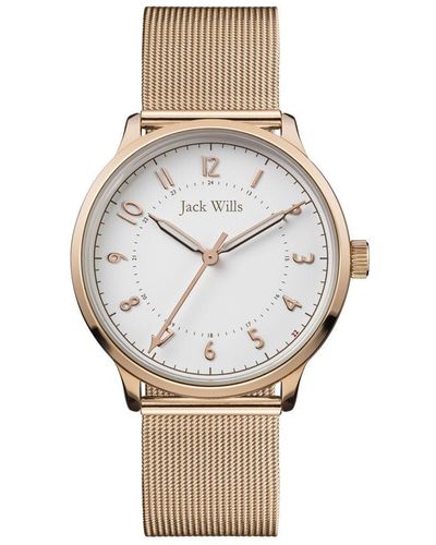 Jack Wills Knowle Fashion Analogue Quartz Watch - Jw017whrs - White