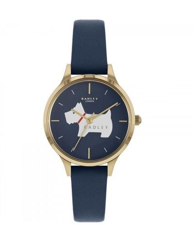 Radley Plated Stainless Steel Fashion Analogue Quartz Watch - Ry2974 - Blue