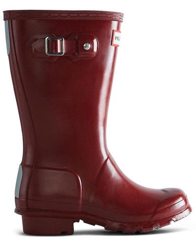 HUNTER Red Original Gloss Wellington Boots