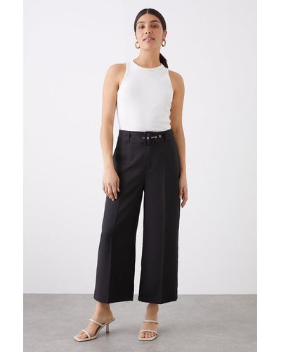 Dorothy Perkins Belted Culotte - White