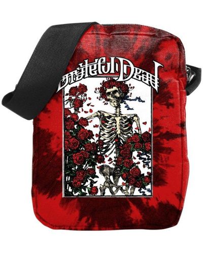 Rocksax Grateful Dead Crossbody Bag - Bertha Skeleton - Red